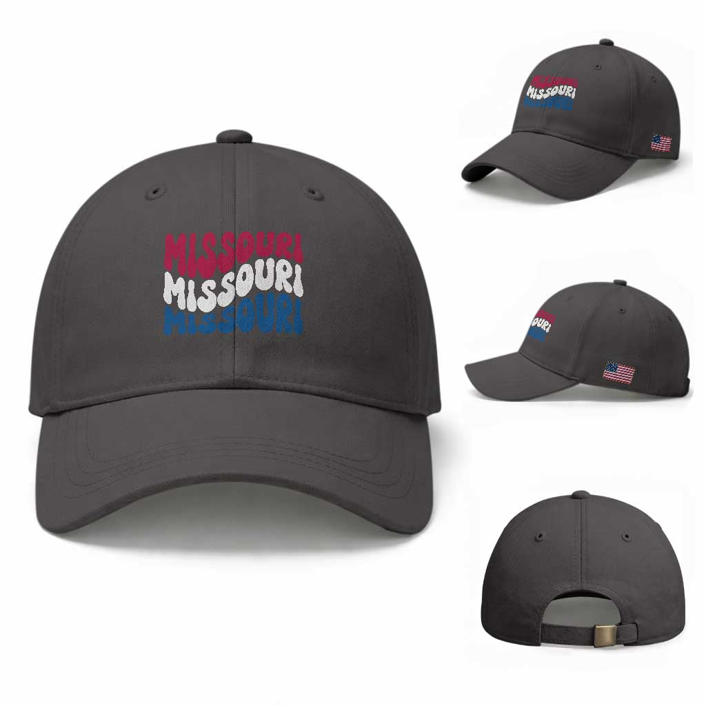 The Show Me State Pride Baseball Cap Gift For Missouri Lovers TS12 Baseball Cap Universal Fit Dark Gray Print Your Wear
