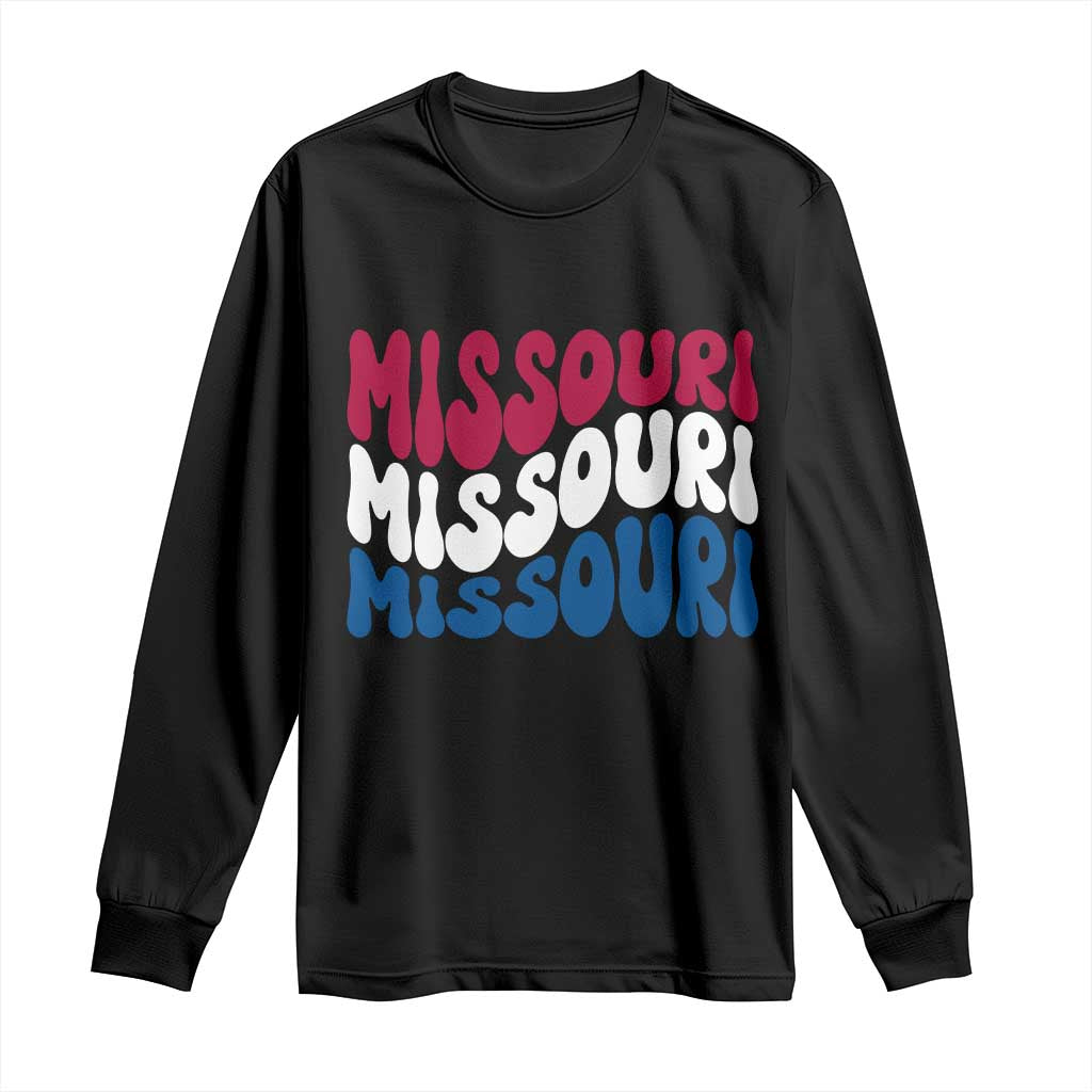 The Show Me State Pride Long Sleeve Shirt Gift For Missouri Lovers TS12 Black Print Your Wear