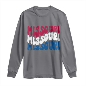 The Show Me State Pride Long Sleeve Shirt Gift For Missouri Lovers TS12 Charcoal Print Your Wear