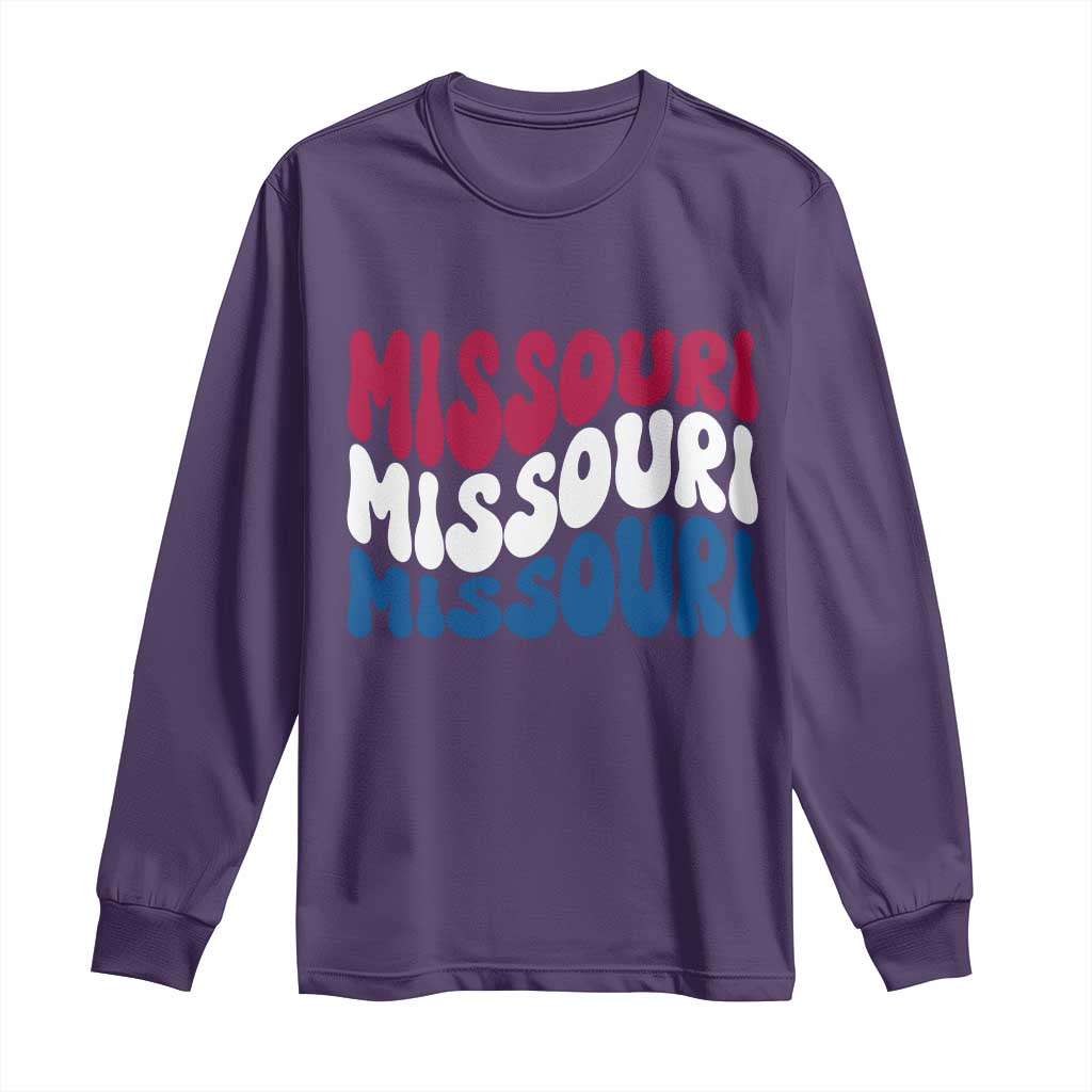 The Show Me State Pride Long Sleeve Shirt Gift For Missouri Lovers TS12 Purple Print Your Wear