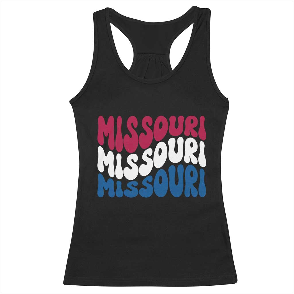 The Show Me State Pride Racerback Tank Top Gift For Missouri Lovers TS12 Black Print Your Wear