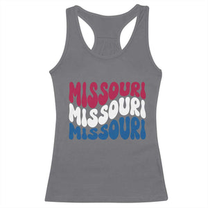 The Show Me State Pride Racerback Tank Top Gift For Missouri Lovers TS12 Charcoal Print Your Wear