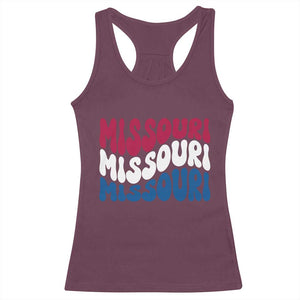 The Show Me State Pride Racerback Tank Top Gift For Missouri Lovers TS12 Maroon Print Your Wear