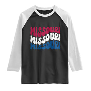 The Show Me State Pride Raglan Shirt Gift For Missouri Lovers TS12 Black White Print Your Wear
