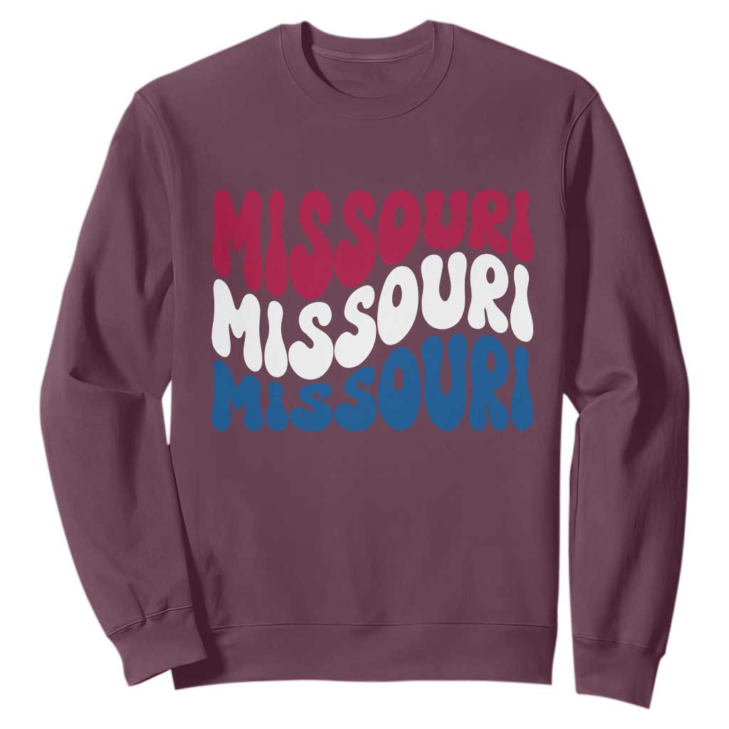 The Show Me State Pride Sweatshirt Gift For Missouri Lovers TS12 Maroon Print Your Wear