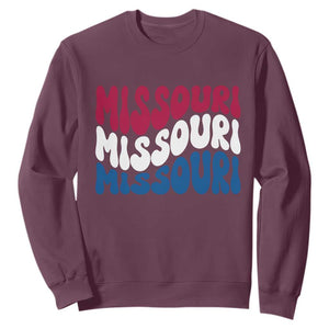 The Show Me State Pride Sweatshirt Gift For Missouri Lovers TS12 Maroon Print Your Wear