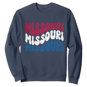 The Show Me State Pride Sweatshirt Gift For Missouri Lovers TS12 Navy Print Your Wear