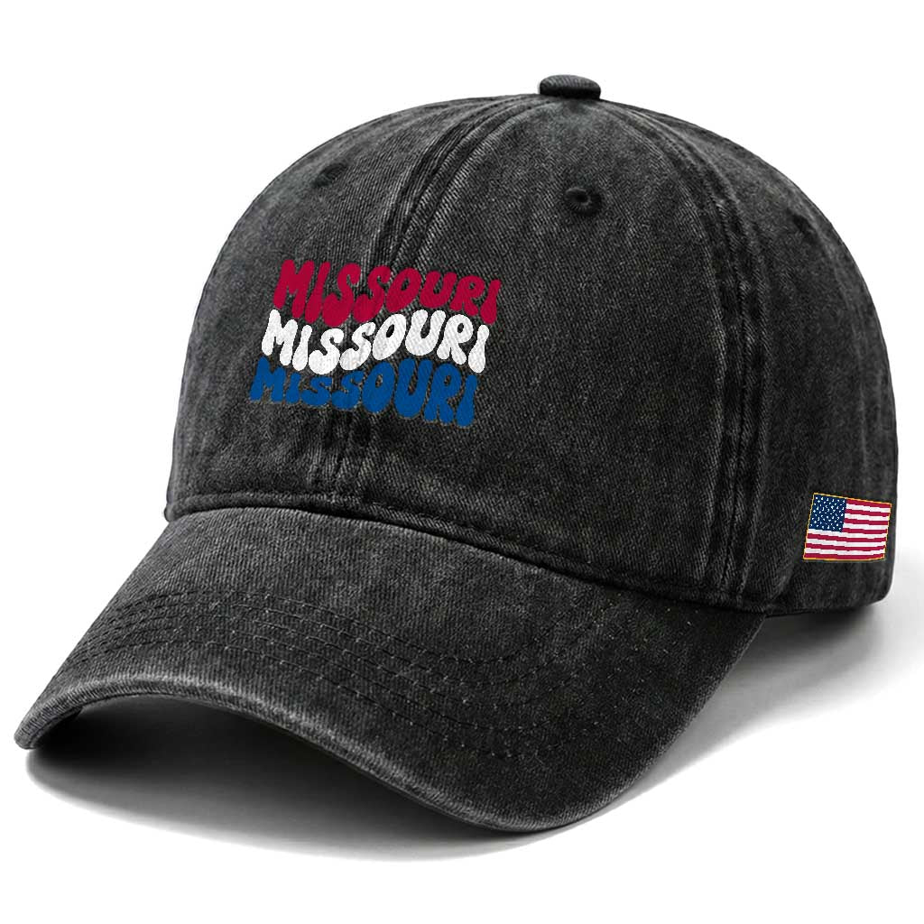 The Show Me State Pride Washed Cotton Baseball Cap Gift For Missouri Lovers TS12 Print Your Wear