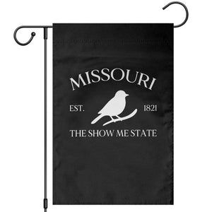 Vintage Blue Bird Missouri Garden Flag The Show Me State Pride TS12 Black Print Your Wear