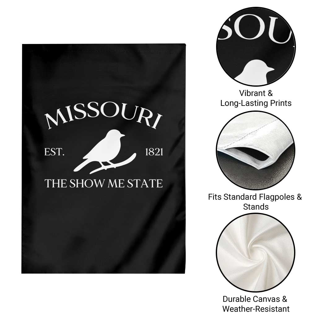Vintage Blue Bird Missouri Garden Flag The Show Me State Pride TS12 Print Your Wear