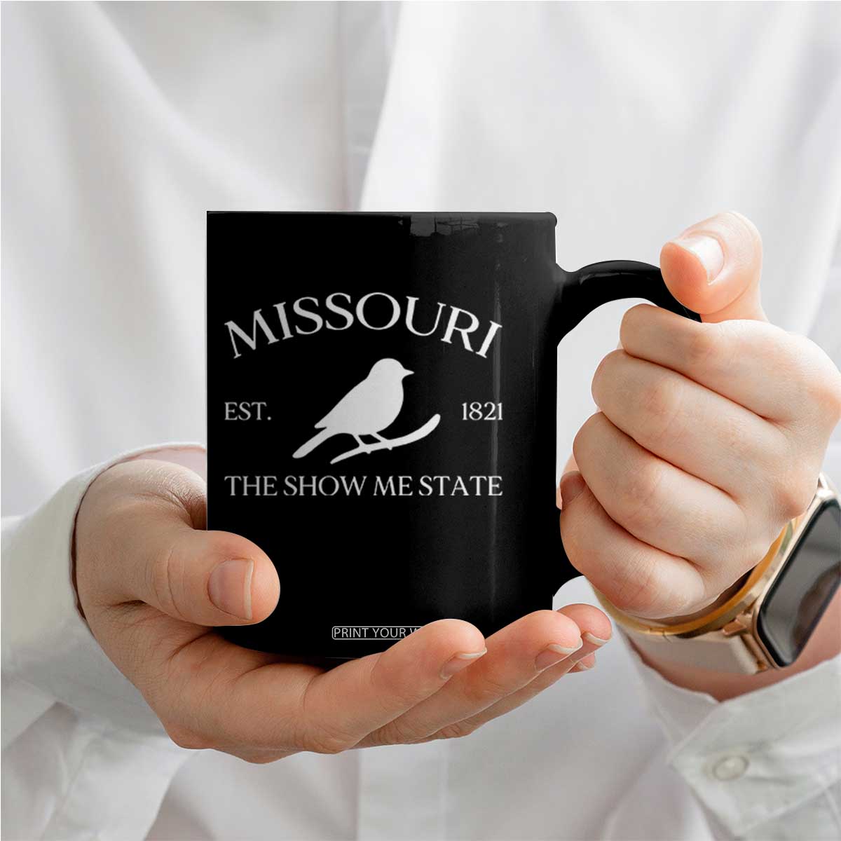 Vintage Blue Bird Missouri Coffee Mug The Show Me State Pride TS12 Print Your Wear