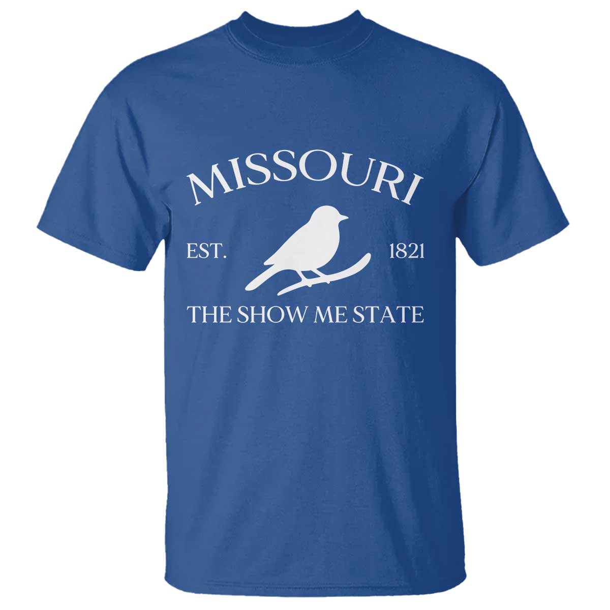 Vintage Blue Bird Missouri T Shirt The Show Me State Pride TS12 Royal Blue Print Your Wear