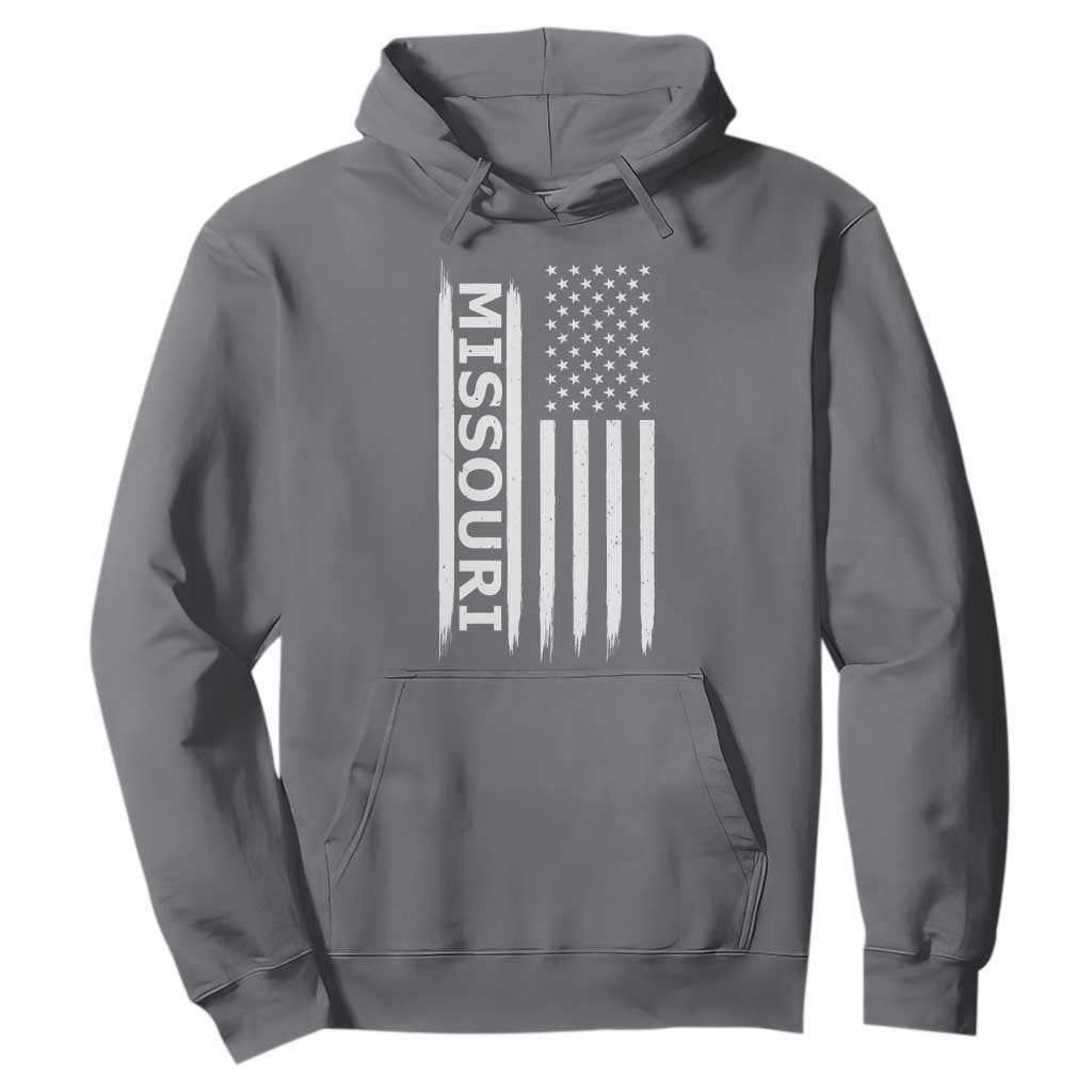 USA Flag Missouri State Pride Hoodie Missourian Pride TS12 Charcoal Print Your Wear
