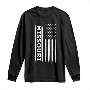 USA Flag Missouri State Pride Long Sleeve Shirt Missourian Pride TS12 Black Print Your Wear