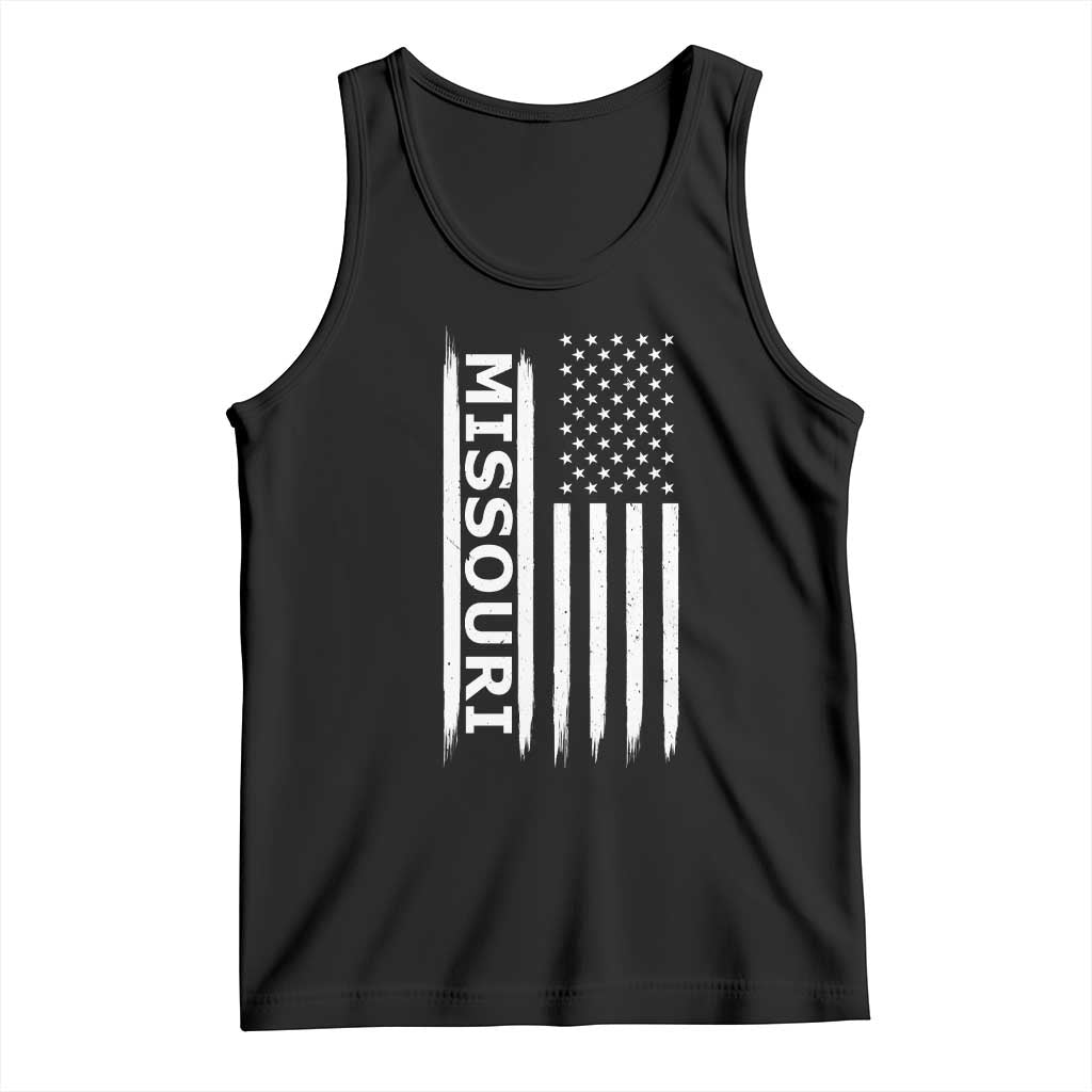 USA Flag Missouri State Pride Tank Top Missourian Pride TS12 Black Print Your Wear