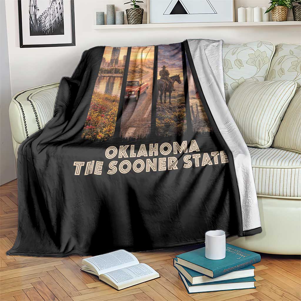The Sooner State Pride Throw Blanket Gift for Oklahomans TS12 Print Your Wear
