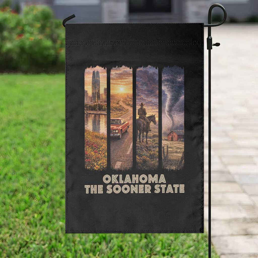 The Sooner State Pride Garden Flag Gift for Oklahomans TS12 Print Your Wear