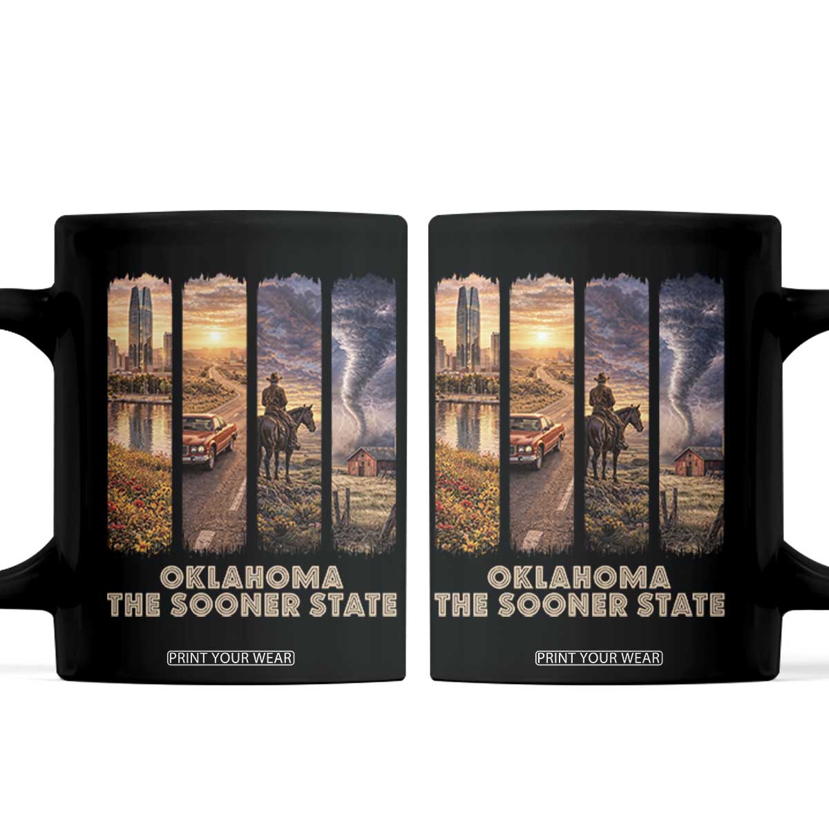 The Sooner State Pride Coffee Mug Gift for Oklahomans TS12 Black Print Your Wear