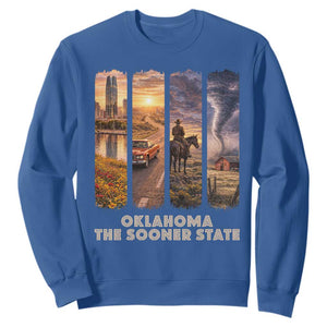 The Sooner State Pride Sweatshirt Gift for Oklahomans TS12 Royal Blue Print Your Wear