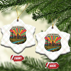 Route Highway 66 Tulsa Oklahoma Ceramic Ornament Mother Road Travel Gift TS12 Print Your Wear
