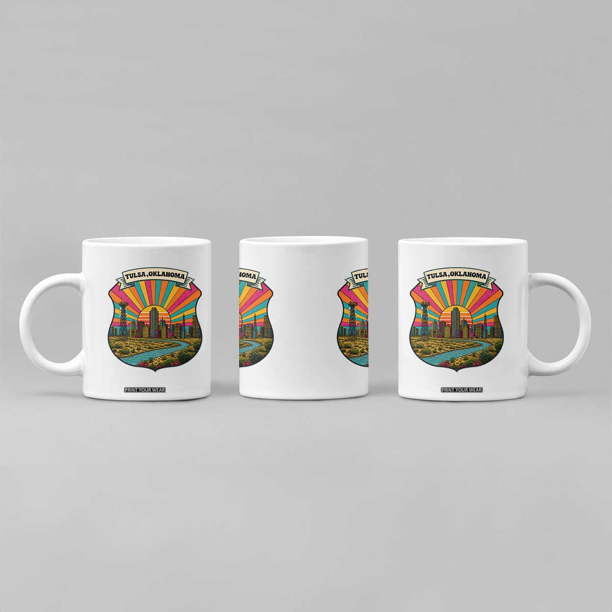 Route Highway 66 Tulsa Oklahoma Coffee Mug Mother Road Travel Gift TS12 Print Your Wear