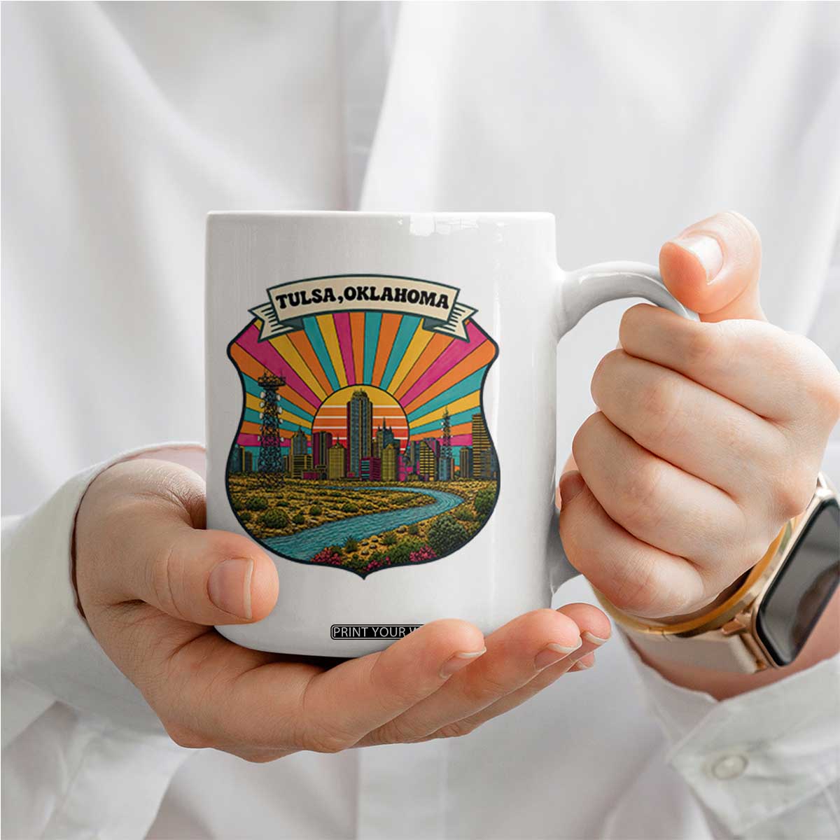 Route Highway 66 Tulsa Oklahoma Coffee Mug Mother Road Travel Gift TS12 Print Your Wear
