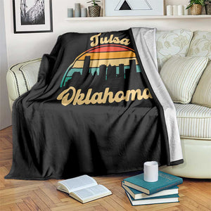 Vintage Tulsa Oklahoma Pride Throw Blanket Proud Oklahoman Gift TS12 Print Your Wear