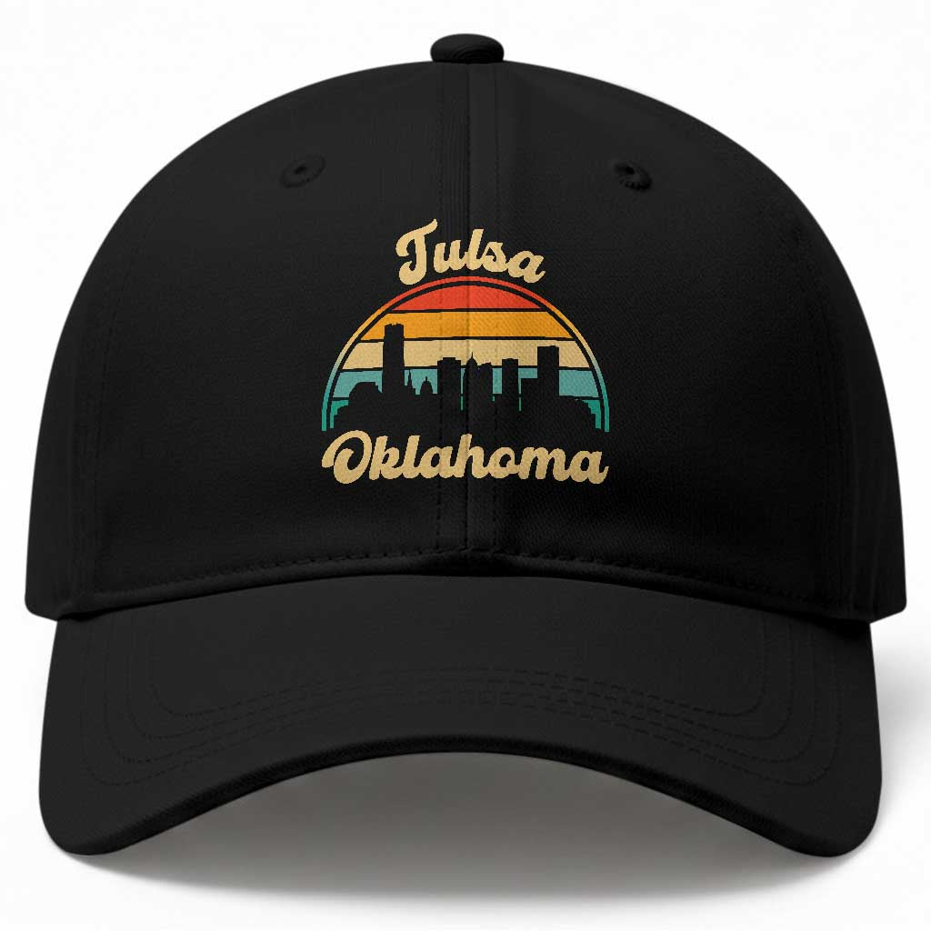 Vintage Tulsa Oklahoma Pride Baseball Cap Proud Oklahoman Gift TS12 Print Your Wear
