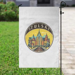 Vintage Tulsa Oklahoma Cityscape Pride Garden Flag TS12 Print Your Wear