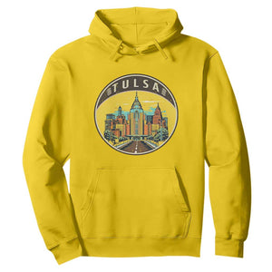 Vintage Tulsa Oklahoma Cityscape Pride Hoodie TS12 Daisy Print Your Wear