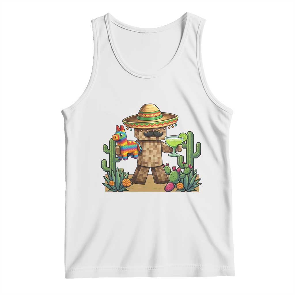 Cinco De Mayo Mexican Gamer Tank Top Video Game Fiesta Gift TS12 White Print Your Wear
