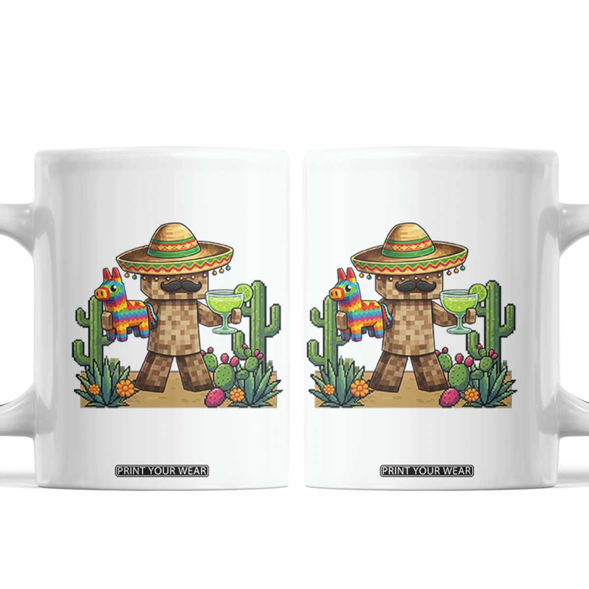 Cinco De Mayo Mexican Gamer Coffee Mug Video Game Fiesta Gift TS12 White Print Your Wear