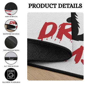 Killer Black Cat Halloween Round Rug Follow Your Dreams
