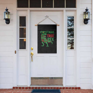 Christmas Dinosaur Garden Flag Funny Tree Rex Xmas Light TS12 Print Your Wear