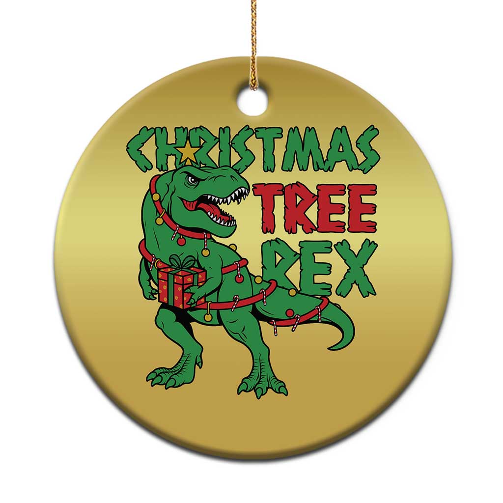 Xmas Dinosaur Christmas Ornament Funny Tree Rex Xmas Light TS12 Print Your Wear