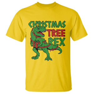Christmas Dinosaur T Shirt Funny Tree Rex Xmas Light TS12 Daisy Print Your Wear