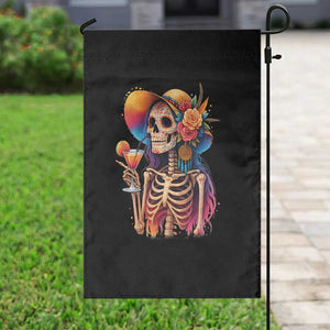 Funny Summer Sugar Skull Cocktail Lover Garden Flag TS12 Print Your Wear