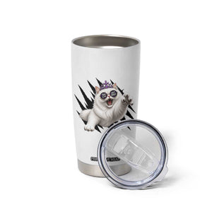 Funny Princess Cat With Featuring Scratch Effect Printed Tumbler Cup This Is An Outrage TS12 Print Your Wear