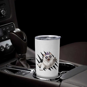 Funny Princess Cat With Featuring Scratch Effect Printed Tumbler Cup This Is An Outrage TS12 Print Your Wear