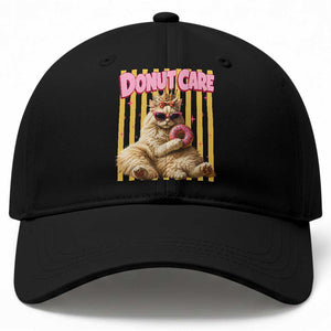 Funny Princess Cat Eating Donut Baseball Cap Sci-Fi Book Lover Gift TS12 Print Your Wear