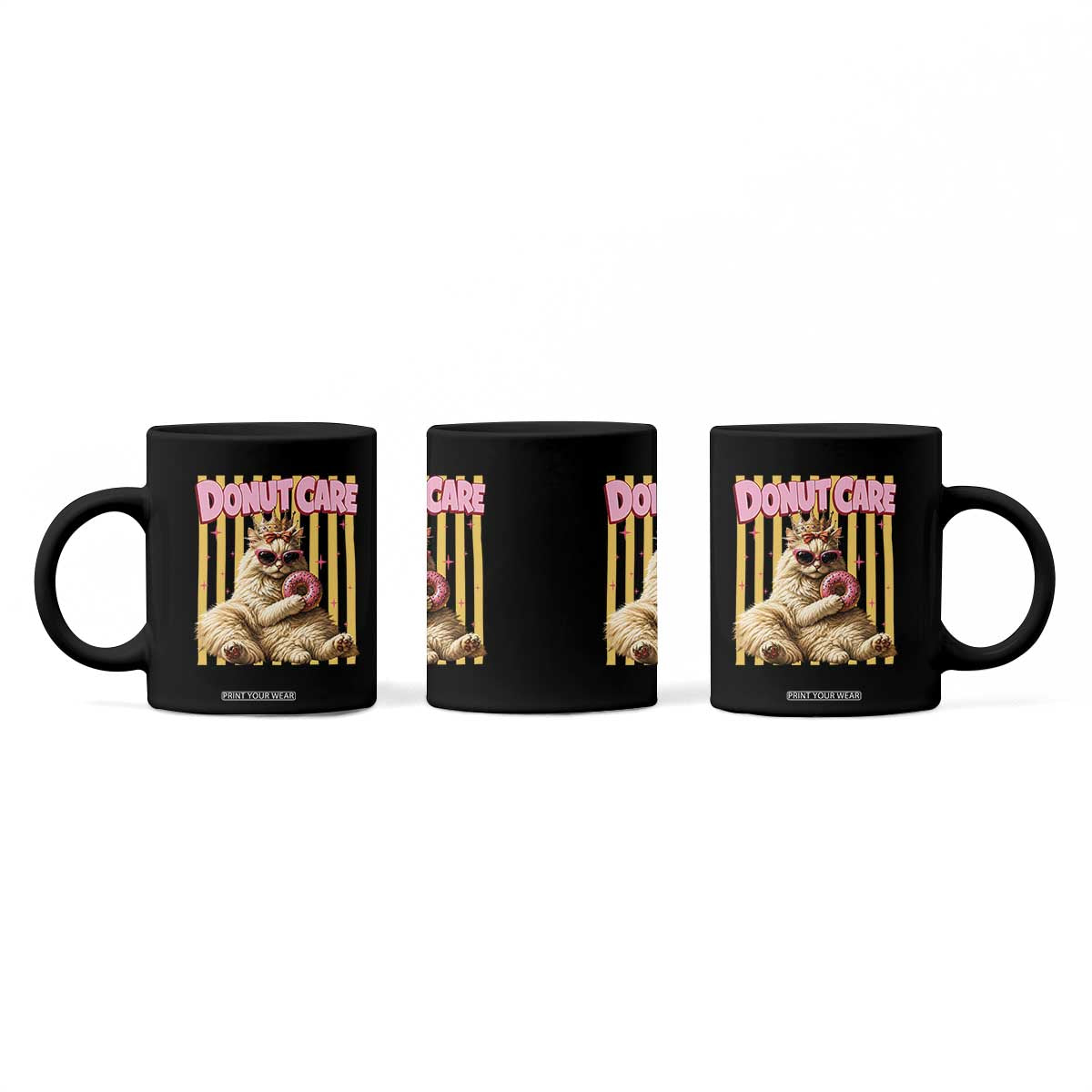 Funny Princess Cat Eating Donut Coffee Mug Sci-Fi Book Lover Gift TS12 Print Your Wear