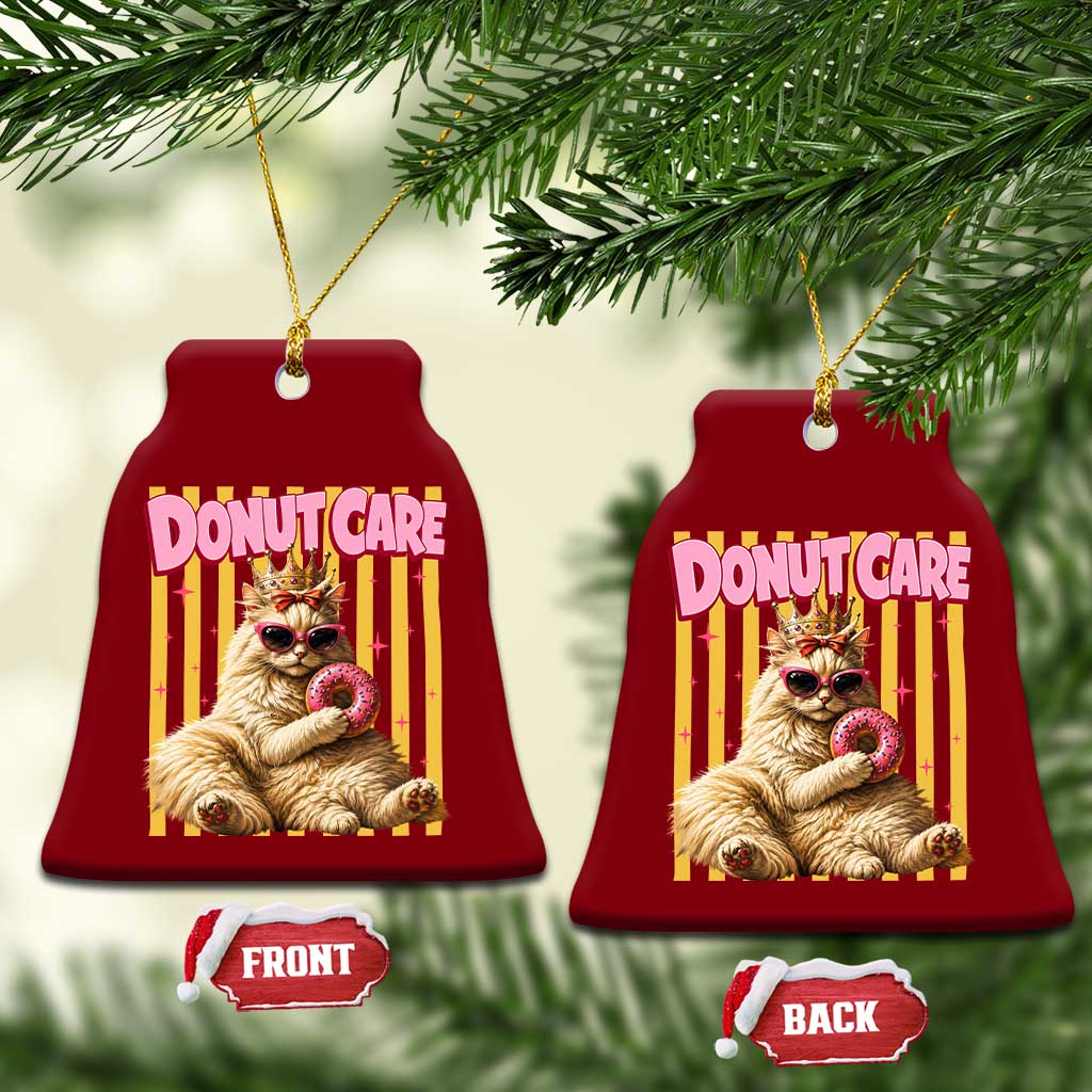 Funny Princess Cat Eating Donut Ceramic Ornament Sci-Fi Book Lover Gift TS12 Print Your Wear