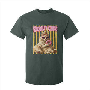 Funny Princess Cat Eating Donut T Shirt For Kid Sci-Fi Book Lover Gift TS12 Dark Forest Green Print Your Wear