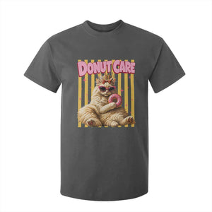 Funny Princess Cat Eating Donut T Shirt For Kid Sci-Fi Book Lover Gift TS12 Dark Heather Print Your Wear