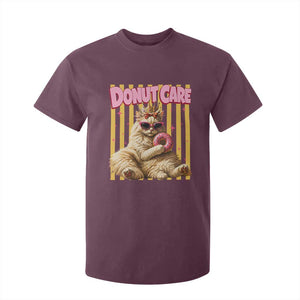 Funny Princess Cat Eating Donut T Shirt For Kid Sci-Fi Book Lover Gift TS12 Maroon Print Your Wear