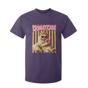 Funny Princess Cat Eating Donut T Shirt For Kid Sci-Fi Book Lover Gift TS12 Purple Print Your Wear