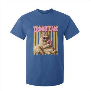 Funny Princess Cat Eating Donut T Shirt For Kid Sci-Fi Book Lover Gift TS12 Royal Blue Print Your Wear