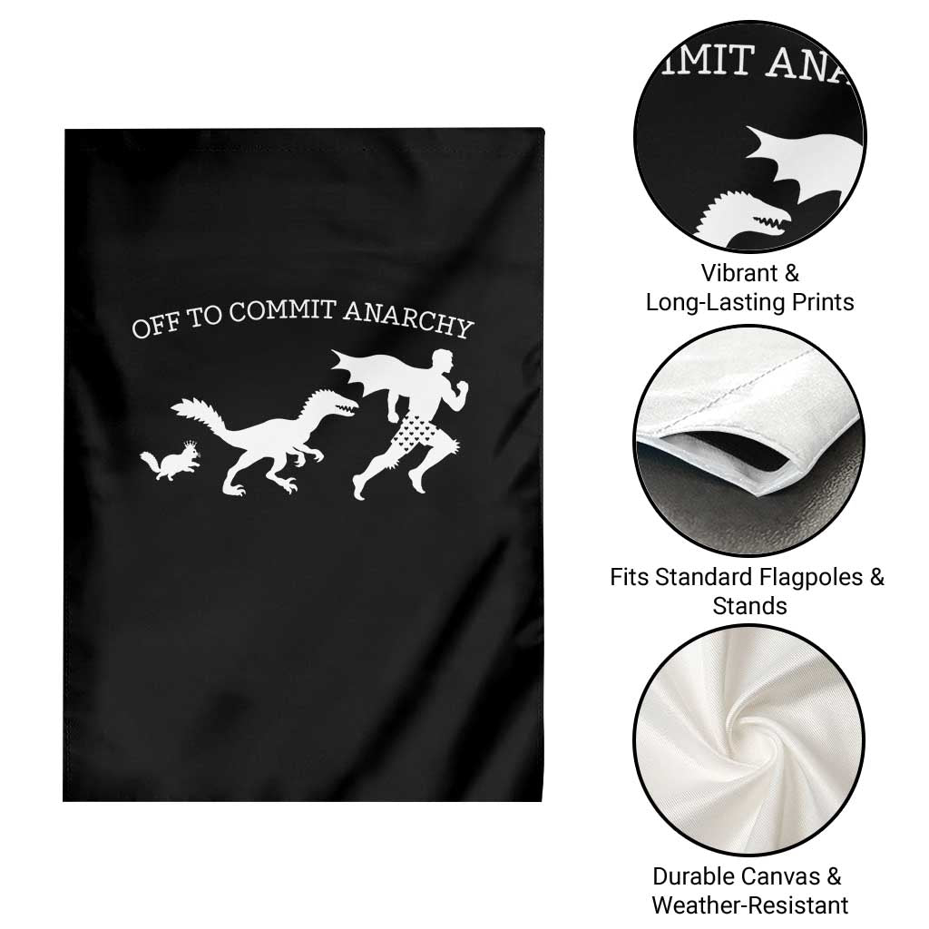 Funny Princess Cat Sci Fi Gift Garden Flag Off To Commit Anarchy TS12 Print Your Wear