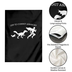 Funny Princess Cat Sci Fi Gift Garden Flag Off To Commit Anarchy TS12 Print Your Wear