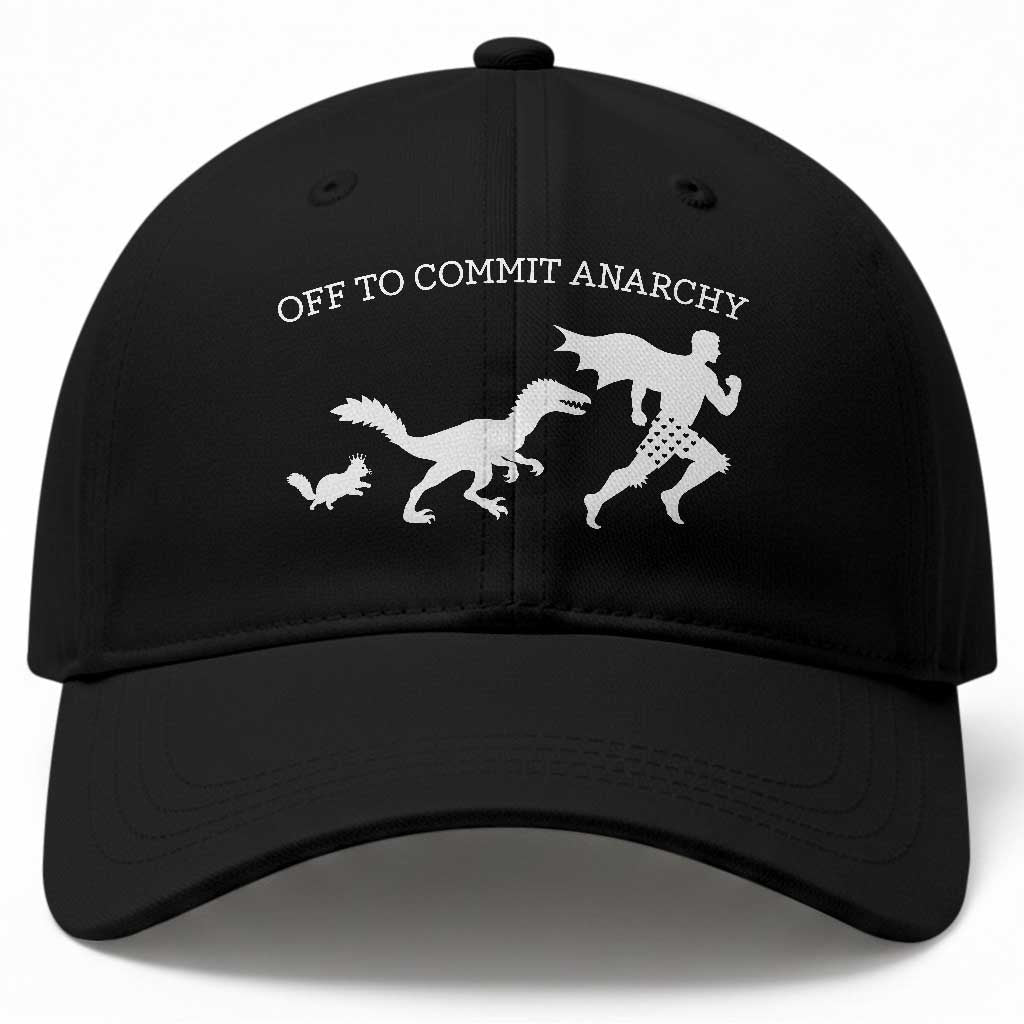 Funny Princess Cat Sci Fi Gift Baseball Cap Off To Commit Anarchy TS12 Print Your Wear
